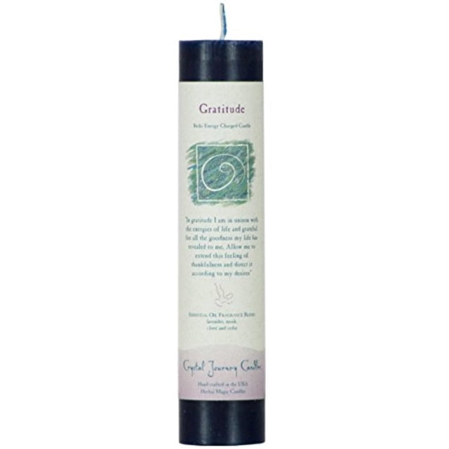 CRYSTAL JOURNEY Bougie Pilier Gratitude 1 Unité