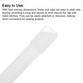 thumbnail image 4 of Unique Bargains Embouts en Silicone, Lot de 100 Bouchon en Silicone 8 mm Compatible avec Corset, Désossage en Polyester pour Robe de Mariée (Blanc), 4 of 5