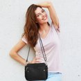 thumbnail image 4 of matoen Three Layer Leather Shoulder Bag Small Size Large Capacity Card Bag Fashion Bag Soft Leather, 4 of 5