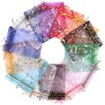thumbnail image 3 of 100 Pcs Sacs Cadeaux en Organza Transparent pour Mariage avec Cordon de Serrage, 3 of 8