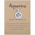 thumbnail image 1 of TIMIFIS Collier 1 Pce Collier Pendentif 12 Signes Collier Anniversaire Fête pour Femmes Filles Cadeau de la Saint-Valentin, 1 of 1