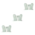 thumbnail image 1 of QualitChoice 1 Paire de Gants de Four en Polyester Mitaines Résistantes à la Chaleur pour Cuisine Micro-Ondes Vert 3Ensemble, 1 of 6