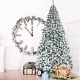 thumbnail image 4 of Patiojoy 9ft Snow Flocked Christmas Tree 1498 Premium Hinged Tips  Artificial Unlit Tree, 4 of 10