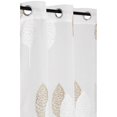 thumbnail image 3 of Safdie & Co. Curtain Panel Embroidered Double Leaf 84L TaupeWhite, 3 of 3