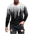 thumbnail image 2 of Meichang T-Shirt à Manches Longues pour Homme, T-Shirts Graphiques pour Hommes Tendance avec Imprimé 3D à Illusion d'Optique, T-Shirts à Col Rond Originaux à Manches Longues pour Homme, 2 of 5