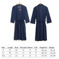 thumbnail image 1 of Women Water Absorption Bath Robe Solid Water Absorption Bath Waffle Bathrobe Spa Home Dress Nightgown, 1 of 8