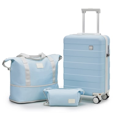 Joyway 3-Piece Luggage Set 20-Inch Carry-On Suitcase with Spinner Wheels TSA Lock Travel Duffel Bag and Toiletry Bag Hardside Lightweight Luggage