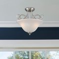 thumbnail image 5 of Westinghouse 2-Bulb Ceiling Light Fixture, Brushed Nickel and Frosted Glass, 5 of 5