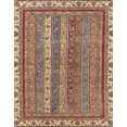 thumbnail image 1 of Ahgly Company Tapis d'Intérieur Rectangulaire Abstrait Brun Rouge Tapis de Zone Abstrait, 5 Pieds x 7 Pieds, 1 of 6