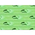 thumbnail image 1 of Ahgly Tapis Rectangulaire Lavable en Machine Intérieur Transitionnel Vert Émeraude, 2 Pieds x 5 Pieds, 1 of 7