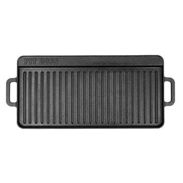Pit Boss 10"x20" 2 Sided Pre-seasoned Cast Iron Griddle