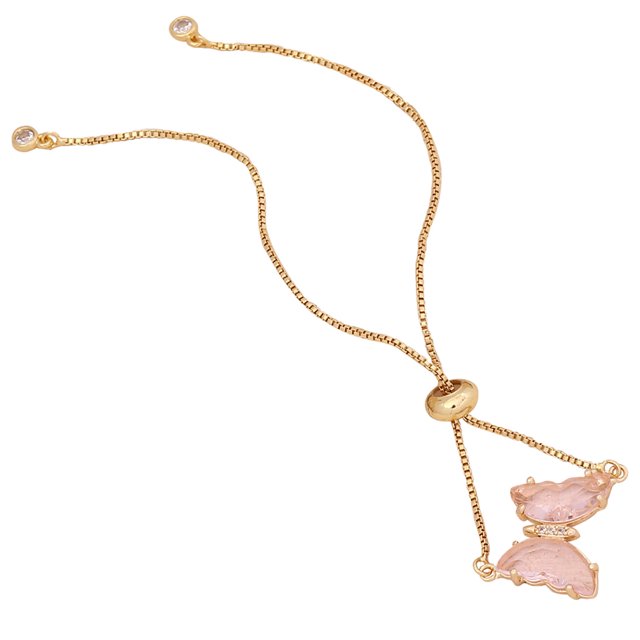 Butterfly Charm Bracelet Decorative: Dainty Chain Bracelet Hand Jewelry for Girl