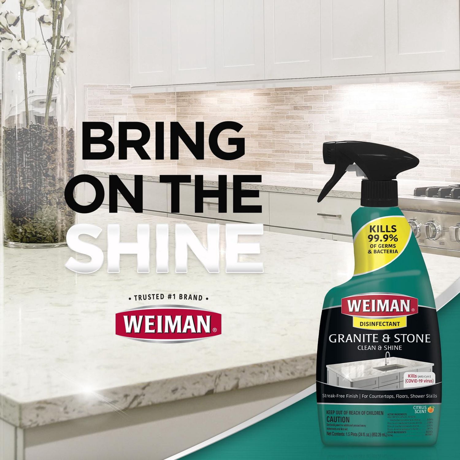 Weiman Granite and Stone Disinfecting Countertop Cleaner