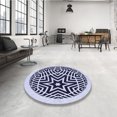 thumbnail image 4 of Ahgly Company Tapis d'Intérieur Lavable en Machine Carré Transitionnel Bleu Céleste, 3 Pieds Carré, 4 of 7