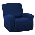 thumbnail image 2 of Housse de Fauteuil Inclinable 1 Pce en Jacquard Doux à Haute Extensibilité, Housse de Sofa, Housse de Fauteuil Inclinable Bleu Foncé, 2 of 8