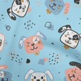 thumbnail image 1 of oneOone Georgette Viscose Light Blue Fabric Kawai Sewing Craft Projects Fabric Prints By Yard 42 Inch Wide-F6, 1 of 5