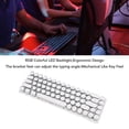 thumbnail image 4 of Clavier de Jeu RVB, Clavier Filaire Compact à 68 Touches avec Rétroéclairage LED 60 % Sensation Mécanique, Branchement pour PC, Jeu, Affaires, Travail, 4 of 7