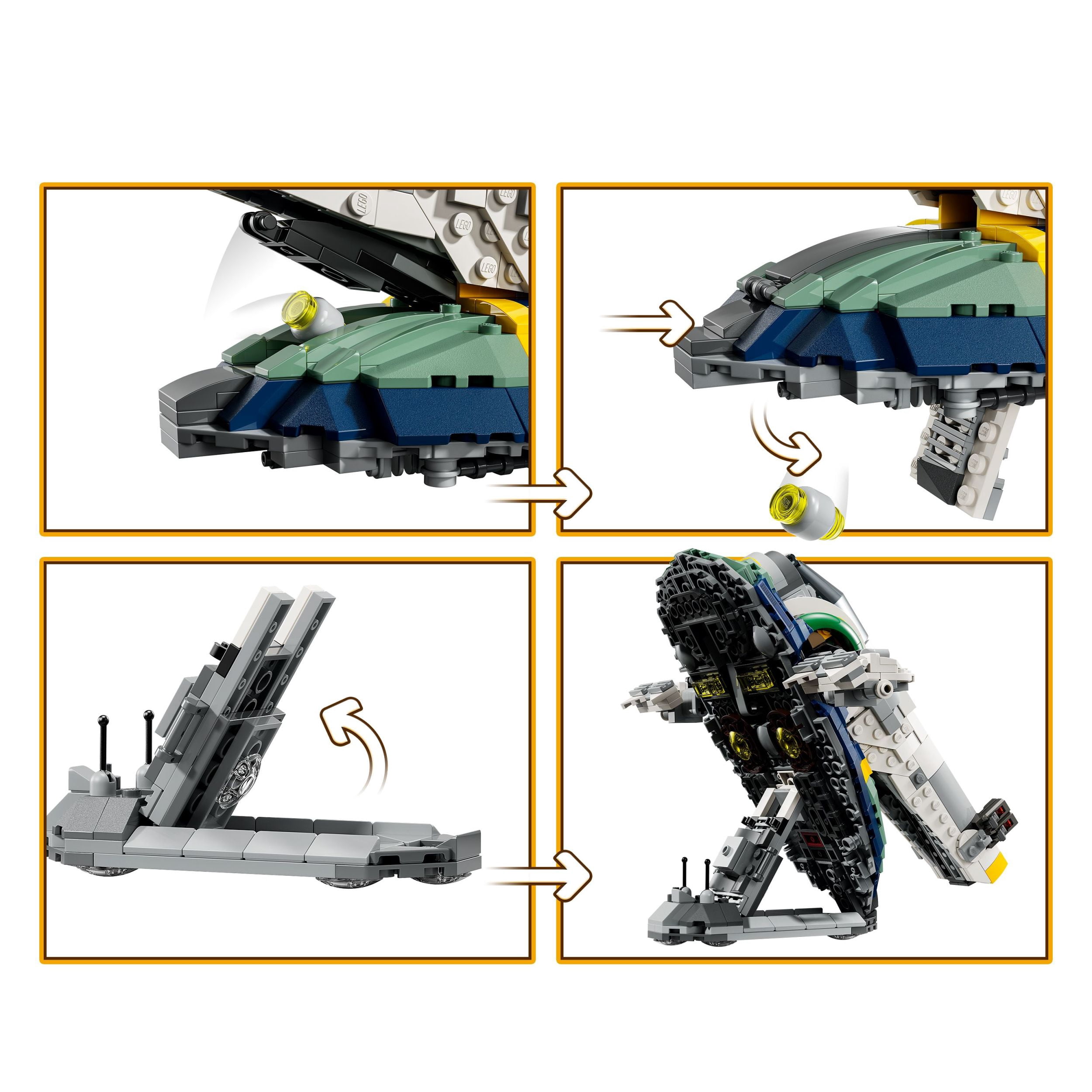 LEGO Star Wars : L’Attaque des Clones Le Vaisseau de Jango Fett, Ensemble 75433
