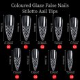 thumbnail image 1 of FSTDelivery Personal Care & Beauty Products Deals! Manicure Glazed Nails Fake Nails Boxed Transparent Trapezoidal Long Pointed Concave Crystal Nails, Christmas Birthday Gifts for Women on Clearance, 1 of 3