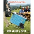 thumbnail image 2 of VEVOR 12 Volt Car Refrigerator Portable Freezer 63.4QT Electric Cooler for Camping, 2 of 9