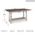 thumbnail image 3 of Signature Design by Ashley Havalance Flip Top Console Table in Gray and White, 3 of 7