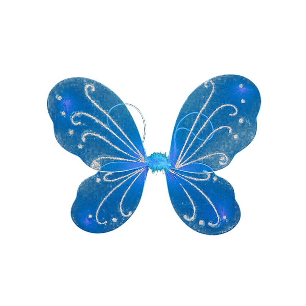 Fortune Adult Kid Butterfly Fairy Wings Halloween Party Costume Dress Up Props