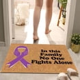 thumbnail image 4 of Tapis d'Entrée de Sensibilisation au Cancer avec Ruban Non - Intérieur Extérieur Tapis Personnalisable, 4 of 8
