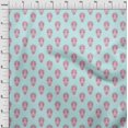 thumbnail image 3 of oneOone Viscose Jersey Fabric Floral Block Printed Craft Fabric BTY 60 Inch Wide, 3 of 5