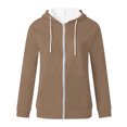 thumbnail image 3 of Timegard Sweatshirts for Women Drawstring Hoodies Pullover Top Fall Casual Loose Cardigan with Pockets, 3 of 4
