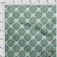 thumbnail image 3 of oneOone Polyester Spandex Green Fabric Asian Block Craft Projects Decor Fabric Printed By The Yard 56 Inch Wide, 3 of 4