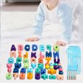 thumbnail image 4 of Bowayaoa Wooden Stringing Beads Building Blocks Set, Natural Wood DIY Lacing Threading Educational Puzzle Toy, Motor Skill Learning Gift, 4 of 6