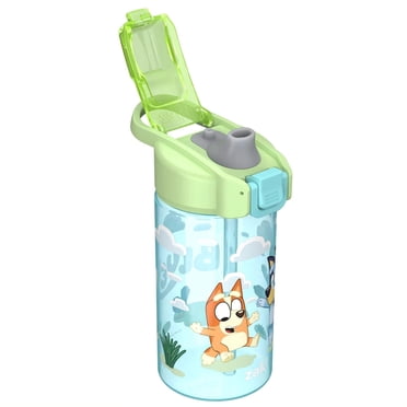 Zak Designs Bluey 16oz Jubilee Straw Plastic Water Bottle