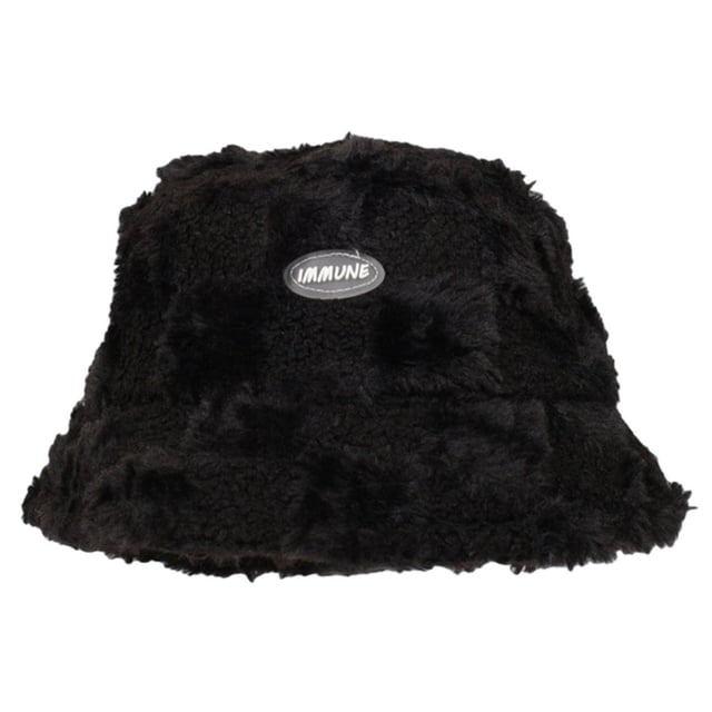 Winter Hat Thick Soft Furry Plush Patchwork Color Matching Windproof Cold Resistant Outdoor Skiing Cycling Fisherman Hat Basin Cap