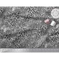 thumbnail image 1 of Soimoi Gray Poly Georgette Fabric Leopard & Snake Animal Skin Decor Fabric Printed Yard 52 Inch Wide, 1 of 3