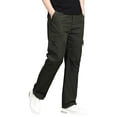 thumbnail image 1 of Tumotour Cargo Pants For Men Solid Color Casual Joggers Pants Drawstring Work Pants Hiking Outdoor Track Jogging Sweatpants Pants With Pockets, 1 of 9