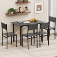 thumbnail image 2 of Costway 5 PCS Dining Table Set Industrial Style Kitchen Table & Chairs for 4 Gray, 2 of 10
