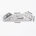 thumbnail image 2 of Stainless Steel Multifunctional Corner Three Sided Fixed Corner Brace Cabinet Trapezoidal Hanging Angle Hanging Layer Board Support Furniture Connecto, 2 of 8