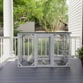 thumbnail image 2 of PawHut Cat Enclosure Pet Hutch with Waterproof Roof Multi-Level Grey, 2 of 10