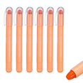 thumbnail image 1 of Orange Gel Highlighters, 6 Pack Gel High Lighters No Bleeds Highliters Pens Wax Crayon Neon Clear View Bright Marker Pen Twist Up Gel Stick Cute for Books Office Adults, 1 of 6
