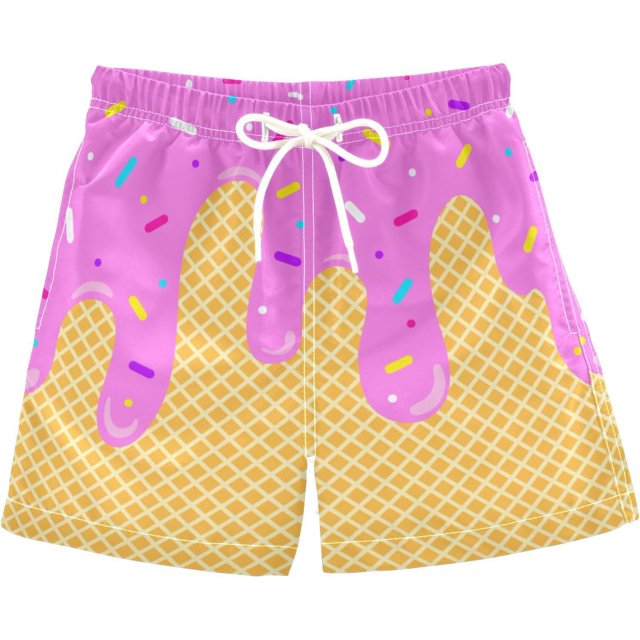 Boys Swim Trunks Beach Board Shorts Quick Dry Toddler Swimsuit Bathing Suits with Mesh Lining