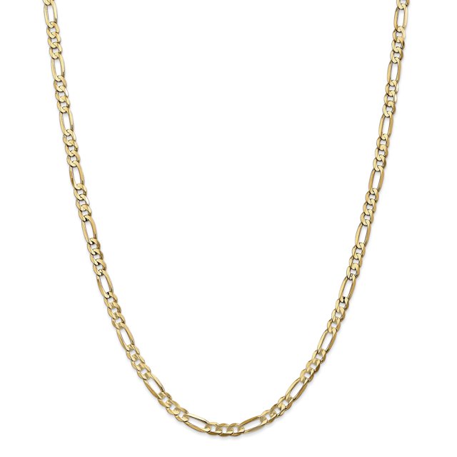Leslie's 10K 4.5mm Light Figaro Chain (Weight: 10.3 Grams, Length: 18 Inches)