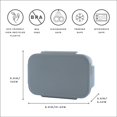 thumbnail image 2 of 3 Sprouts Recycled Plastic Bento Box for Kids - Blue, 2 of 8