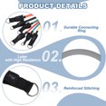 thumbnail image 3 of Uxcell Resistance Tube Bands, 70 lbs Stackable Single Resistance Band Exercise Band Stretch Band for Working Out Man Home, Grey, 3 of 5