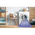 thumbnail image 2 of Ahgly Company Machine Washable Indoor Square Transitional Light Slate Blue Area Rugs, 3' Square, 2 of 7