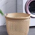thumbnail image 4 of Laundry Baskets Plastic Round,Washing Basket Clothes Hamper,Laundry Hamper for Home,Storage Basket with Handles,Bedroom Basket Dirty Cloth Basket Clothes Laundry Hamper Hollow Storage Rack, 4 of 9