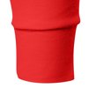 thumbnail image 4 of RXIRUCGD Men's Long Sleeved Solid Color Button Up Collar Top, Red, Size: M, 4 of 8