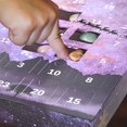 thumbnail image 4 of Purple Christmas Advent Calendar 24 Doors Natural Crystal Agate Collection Educational Countdown Holiday Gift For Kids Science Learning Party Favor Mineral Toy Classroom Reward 0.68Lb, 4 of 5