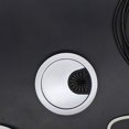thumbnail image 3 of 80mm Cable Hole Cover Desk Wire Hole Cover Base Computer Grommet Table Cable Outlet Port Surface Line Box Tidy Wire Cover, 3 of 8