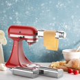 thumbnail image 2 of Accessoire pour Machine à Pâtes pour Mélangeurs sur Socle KitchenAid, Acier Inoxydable pour Kitchen aid, Accessoire pour Pâtes Incluant Rouleau à Pâte, Spaghetti et Fettucca, 2 of 6