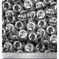 thumbnail image 3 of Soimoi Poly Georgette Fabric Rocket,Planet & Astronaut Animal Print Fabric by The Yard 42 Inch Wide, 3 of 3